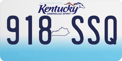 KY license plate 918SSQ