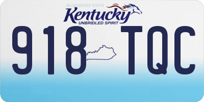 KY license plate 918TQC