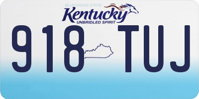 KY license plate 918TUJ