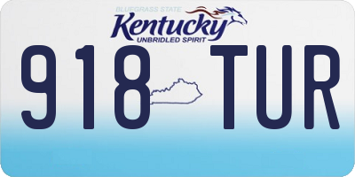 KY license plate 918TUR