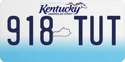 KY license plate 918TUT