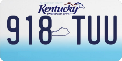 KY license plate 918TUU