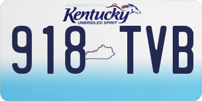 KY license plate 918TVB