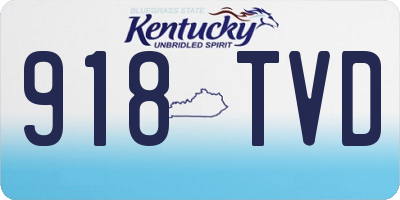 KY license plate 918TVD