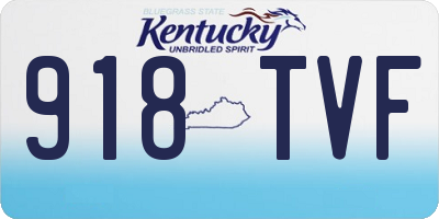 KY license plate 918TVF