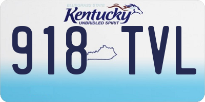 KY license plate 918TVL