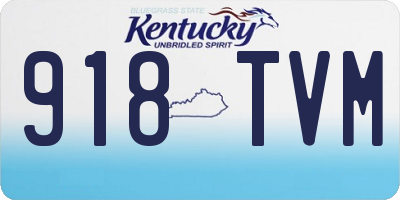 KY license plate 918TVM