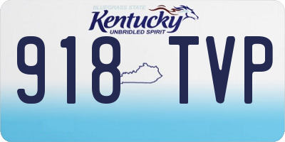 KY license plate 918TVP