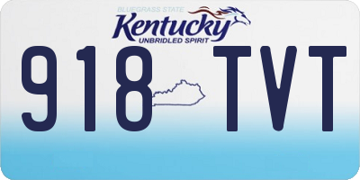 KY license plate 918TVT