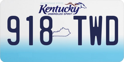 KY license plate 918TWD