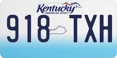 KY license plate 918TXH