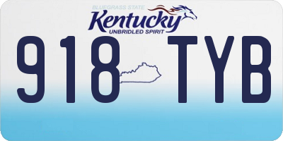 KY license plate 918TYB
