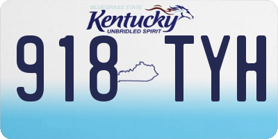 KY license plate 918TYH