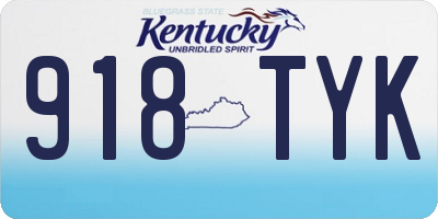 KY license plate 918TYK