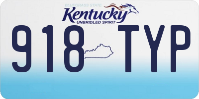 KY license plate 918TYP