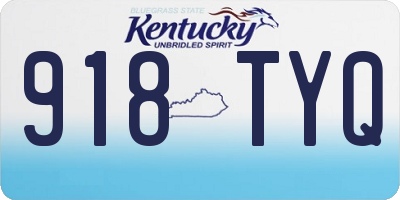 KY license plate 918TYQ