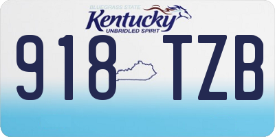 KY license plate 918TZB