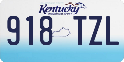 KY license plate 918TZL