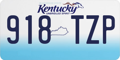KY license plate 918TZP