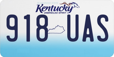 KY license plate 918UAS