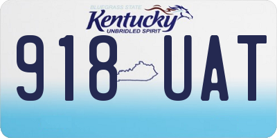 KY license plate 918UAT