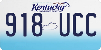 KY license plate 918UCC