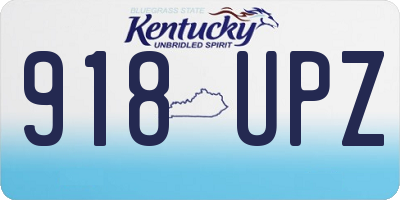 KY license plate 918UPZ