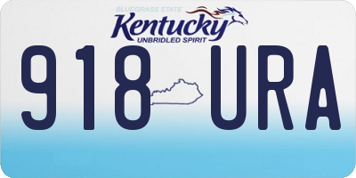 KY license plate 918URA