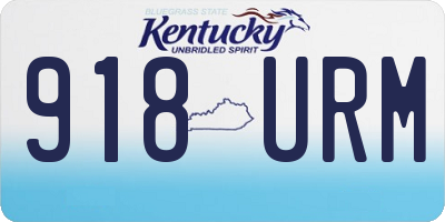 KY license plate 918URM