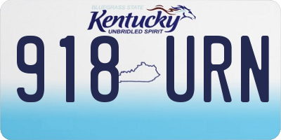 KY license plate 918URN