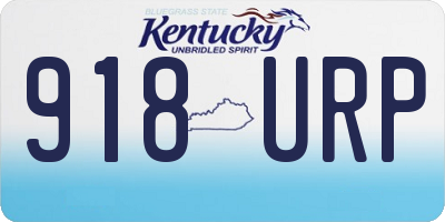 KY license plate 918URP