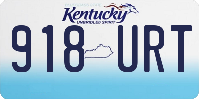 KY license plate 918URT