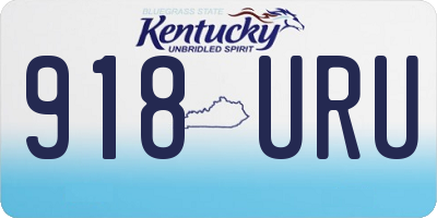 KY license plate 918URU