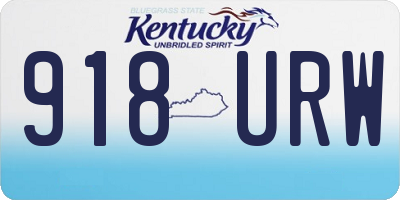 KY license plate 918URW