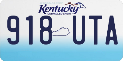KY license plate 918UTA