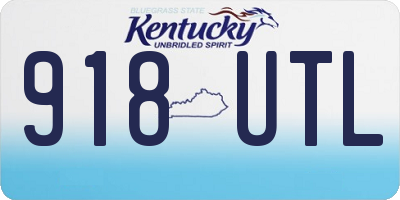 KY license plate 918UTL