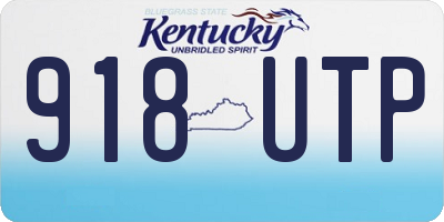 KY license plate 918UTP