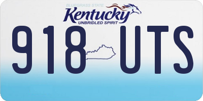 KY license plate 918UTS