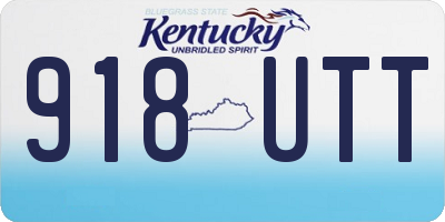 KY license plate 918UTT