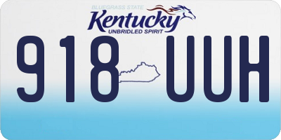 KY license plate 918UUH