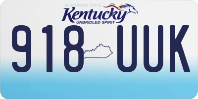 KY license plate 918UUK