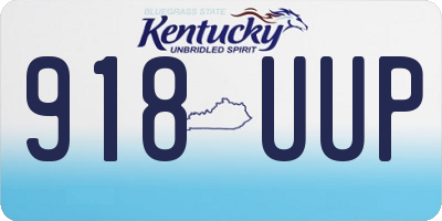KY license plate 918UUP