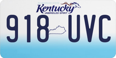 KY license plate 918UVC
