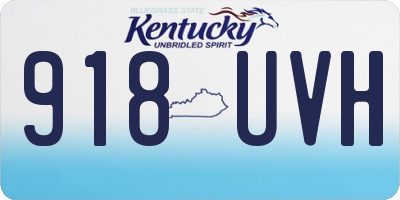KY license plate 918UVH