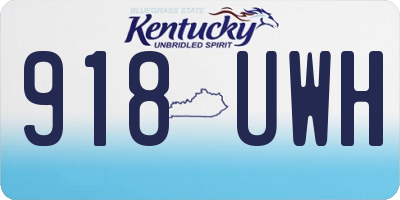 KY license plate 918UWH