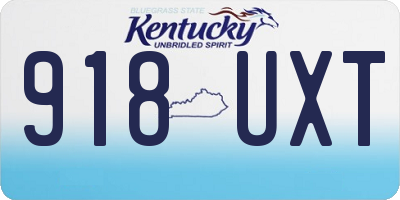 KY license plate 918UXT