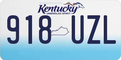 KY license plate 918UZL