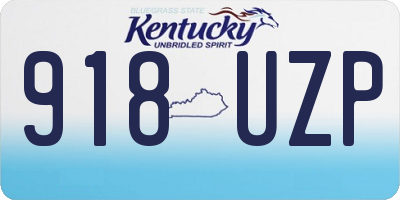 KY license plate 918UZP