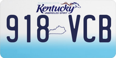 KY license plate 918VCB