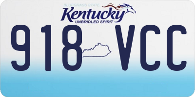 KY license plate 918VCC